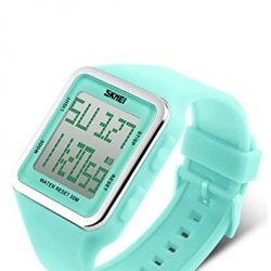 Sport Watch Water Resistant Outdoor Electronic Big Face Silicone Teen Girls
