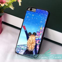 Cartoon Girls Princess Best Friend Couple Cases for iPhone X
