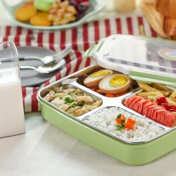 DUOLVQI Stainless Steel Lunch Boxs Containers With Compartments