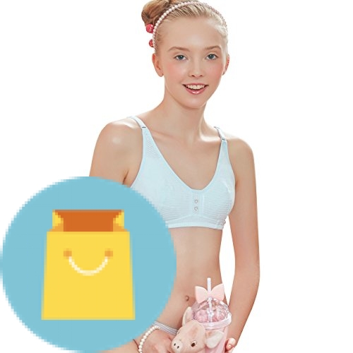 Buy BAILIAN Big Girls' Slim Soft Cup Bras Teen Girls Thin Cotton Breathable  Sports Bra (Pack of 2) Online at desertcartEcuador