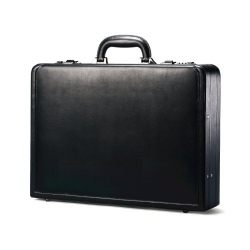 Samsonite Bonded Leather Attache, Black