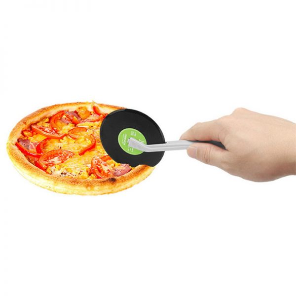 Creative Slicer Record Player Pizza Wheels Cutter CD Pattern