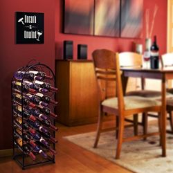 Sorbus Wine Rack Stand Bordeaux Chateau Style