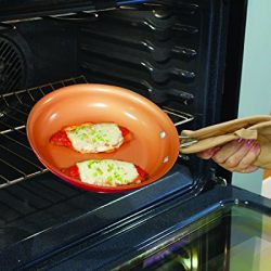 Red Copper 10 PC Copper-Infused Ceramic Non-Stick Cookware Set by BulbHead