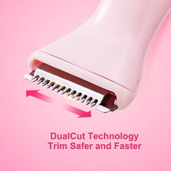 Bikini Trimmer Cordless Women Electric Shaver 2 in 1