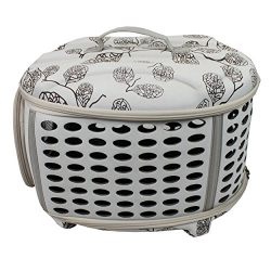 Iconic Pet Deluxe Retreat Foldable Pet House, Light Grey Printing
