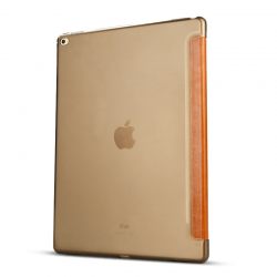Jisoncase Flip Case for iPad Pro 12.9 PU Leather Transparent Tablet Folio Smart Cover