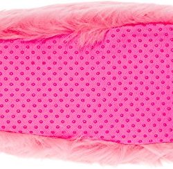 Silver Lilly Flamingo Slippers - Plush Animal Slippers w/Memory Foam Support by (Pink, Medium)