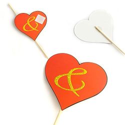 Wedding Photo Booth Props with Strike a Pose Sign - 31 Printed Pieces with Wooden Sticks