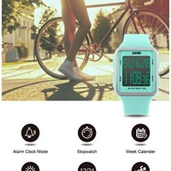 Sport Watch Water Resistant Outdoor Electronic Big Face Silicone Teen Girls