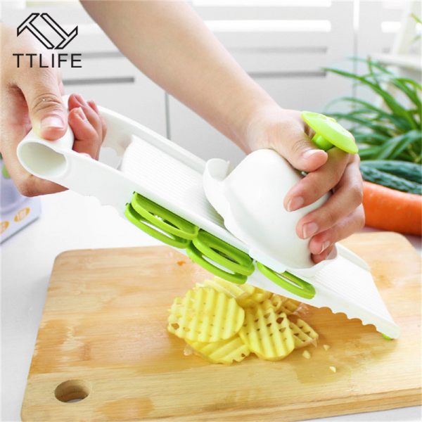 Mandoline Vegetable Slicer Manual Home Fruit Vegetable Cutter with Box