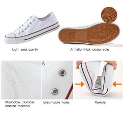 ZGR Womens Fashion Canvas Sneaker Low Cut Lace