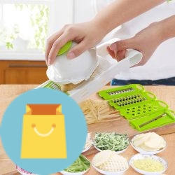Hot 5 in 1 Multi-Function Plastic Vegetable Fruit Slicers Cutter