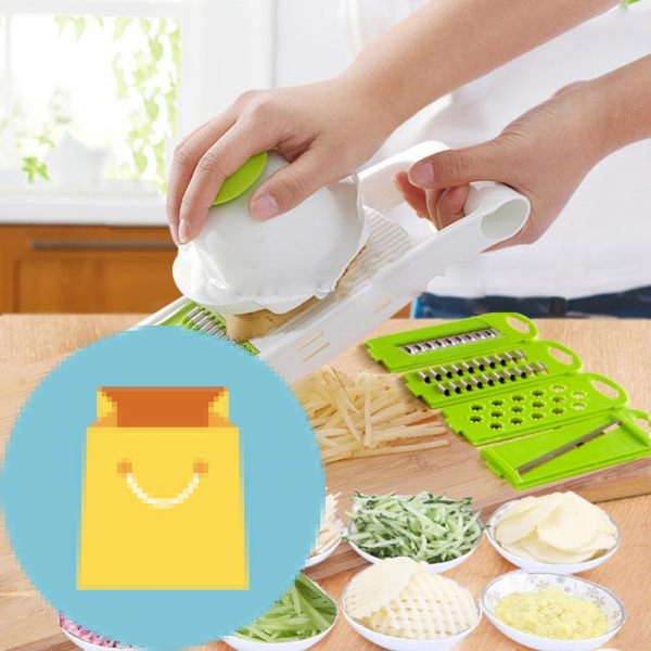 Hot 5 in 1 Multi-Function Plastic Vegetable Fruit Slicers Cutter