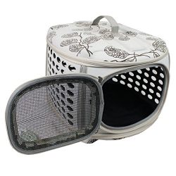 Iconic Pet Deluxe Retreat Foldable Pet House, Light Grey Printing