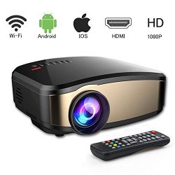 Wireless Portable Movie Projector With HDMI USB Headphone Jack TV Good For Home Theater
