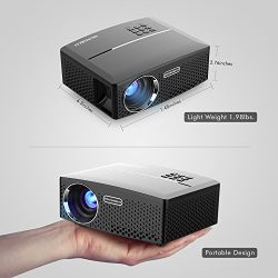 VisualGreat GP80 Projector, Portable Size 2017 Top Game Video Entertainment