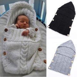 Newborn Baby Sleeping Bag Winter Warm Wool