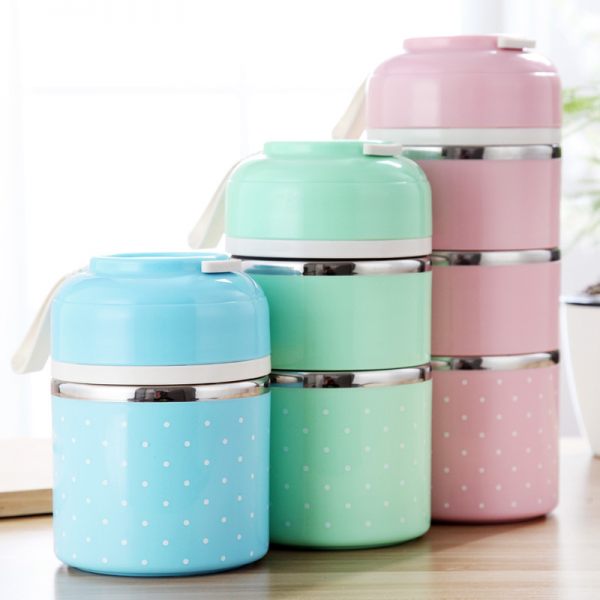 Portable Japanese Lunch Boxs Thermal Insulation Food Containers