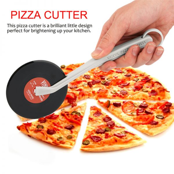 Creative Slicer Record Player Pizza Wheels Cutter CD Pattern