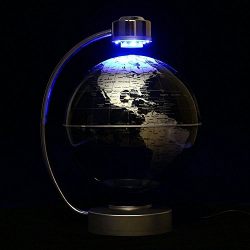 Globes World, 8" Magnetic Floating Globe With LED Light