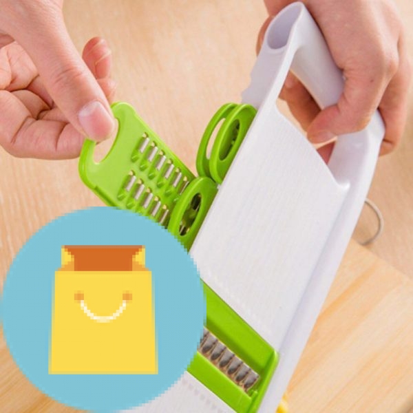 Hot 5 in 1 Multi-Function Plastic Vegetable Fruit Slicers Cutter