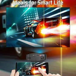 Wireless Portable Movie Projector With HDMI USB Headphone Jack TV Good For Home Theater
