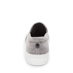 Steve Madden Women's Gills Fashion Sneaker, Grey Suede, 8.5 M US