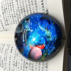Crystal Galaxy Paperweight Galss Globe Hemisphere Home