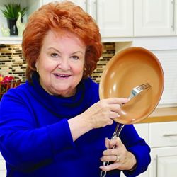 Red Copper 10 PC Copper-Infused Ceramic Non-Stick Cookware Set by BulbHead
