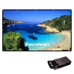 Excelvan 120 Inch 16:9 High Contrast Collapsible PVC HD 4K Portable Projector Screen