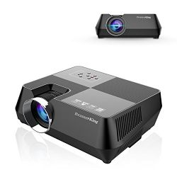 BeamerKing Video Projector, 1800 Lumens Portable LED Home Theater