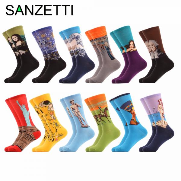 Funny Colorful Combed Cotton Socks