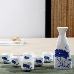 Japanese Sake Porcelain Cups Set