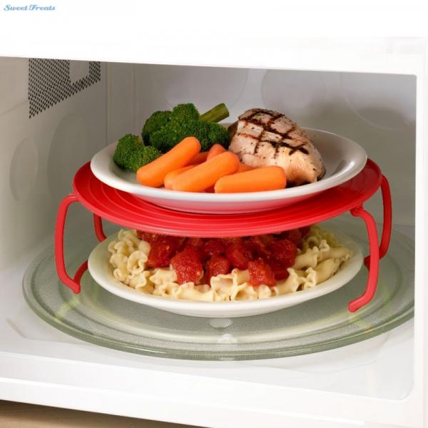 Microwave plastic stand