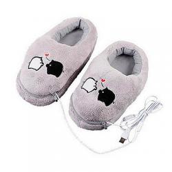 USB Heat Plush Slippers