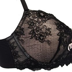 Betsey Johnson 2 Pack Women Longline Lace Balconette Bras Cute Sexy Underwire Ladies Push-Up Support