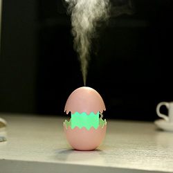 Fun Egg Humidifiers Color LED Lights Changing and Waterless Auto Shut-off