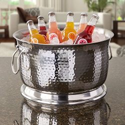 Artisan Double Wall, Stainless Steel Beverage Chiller Ice Tub, 17-Quart Capacity