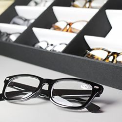 Eyewear Storage Tray Display Case - 18 Slots Eyeglasses Sunglasses