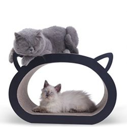 MushroomCat Cat Face Ultimate Scratcher Lounge Bed