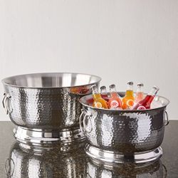 Artisan Double Wall, Stainless Steel Beverage Chiller Ice Tub, 17-Quart Capacity
