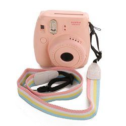 Woodmin Adjustable Shoulder Belt for Fuji Instant Mini Camera