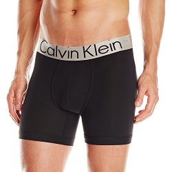 Calvin Klein Men's Steel Micro Boxer Brief, Black, Medium
