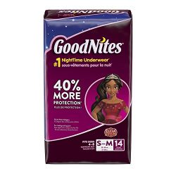 Goodnites Underwear for Girls Jumbo Pack, Small/Medium, 14 ct