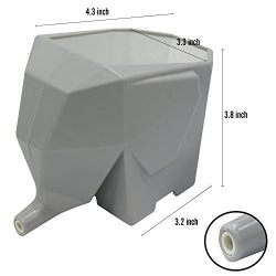 Cute Elephant Design Plastic Cutlery Drainer Storage Holder Box