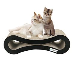 Cat Scratcher Lounge isYoung corrugated Cat Scratcher Cardboard Protector