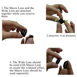 Pehael 3-In-1 Clip On 180 Degree Fish Eye Lens Plus