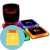 Radioactive Elements Glowing Coaster Set