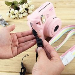 Woodmin Adjustable Shoulder Belt for Fuji Instant Mini Camera